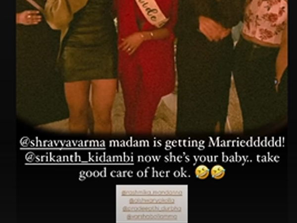 rashmika mandanna warns indian star shuttler kidambi Srikanth here s the details