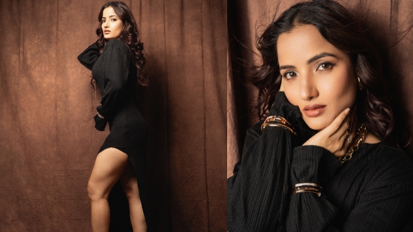bigg boss telugu contestant siri hanmanth PhotoShoot with black slit dress Her latest photos here bigg boss telugu contestant siri hanmanth PhotoShoot with black slit dress Her latest photos here