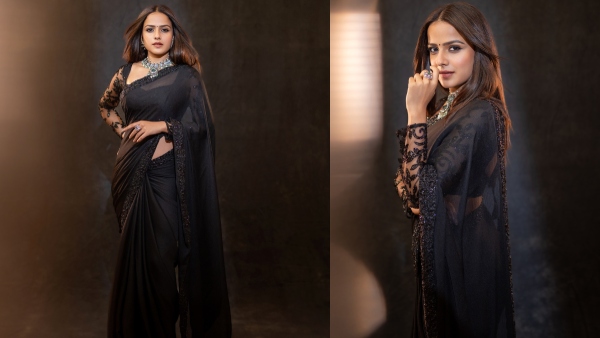 Vaishnavi Chaitanya PhotoShoot with black color saree Her latest photos here