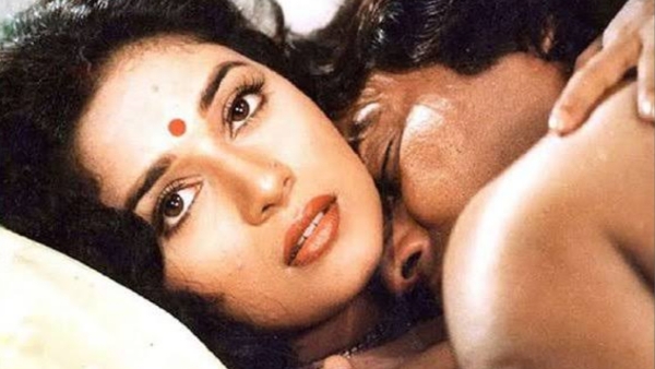 Bollywood actress Madhuri Dixit Regretted Kissing Vinod Khanna In Dayavan
