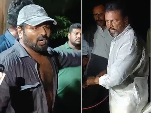 is mohan babu bouncers beat manchu manoj in front of him