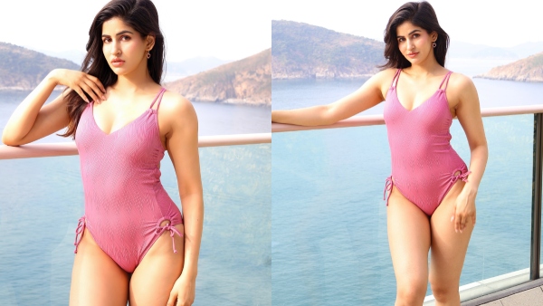 Sakshi Malikk PhotoShoot with pink color swimsuit Her latest photos here