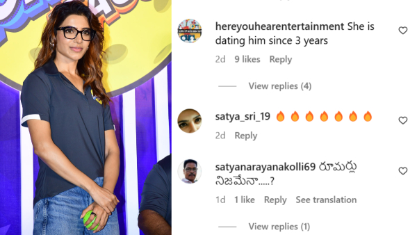 Rumours fuelled on Dating life of Samantha Ruth Prabhu after seen with Raj Nidimore at World Pickleball League Match Rumours fuelled on Dating life of Samantha Ruth Prabhu after seen with Raj Nidimore at World Pickleball League Match