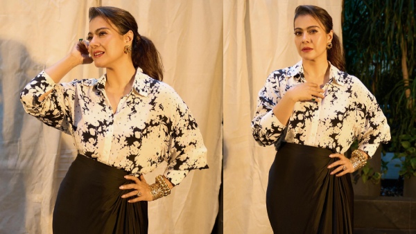 Bollywood Actress Kajol Devgan PhotoShoot with Black And White dress Her latest photos here
