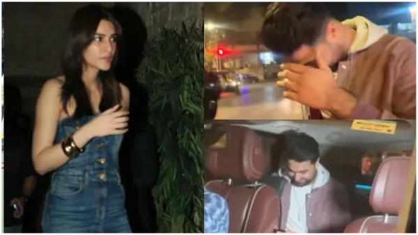 Prabhas Herione Kriti Sanon spotted with rumoured boyfriend Kabir Bahia at dinner date Prabhas Herione Kriti Sanon spotted with rumoured boyfriend Kabir Bahia at dinner date