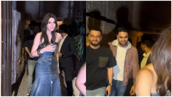 Prabhas Herione Kriti Sanon spotted with rumoured boyfriend Kabir Bahia at dinner date Prabhas Herione Kriti Sanon spotted with rumoured boyfriend Kabir Bahia at dinner date