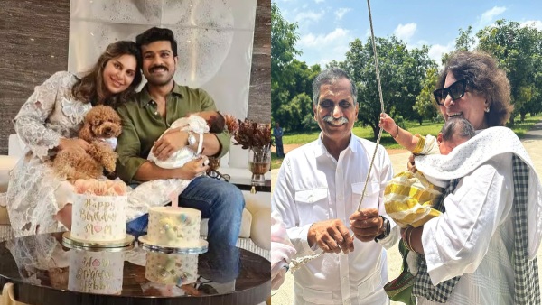 First Photo of Klin Kaara Konidela with Chiranjeevi trending in Social media First Photo of Klin Kaara Konidela with Chiranjeevi trending in Social media