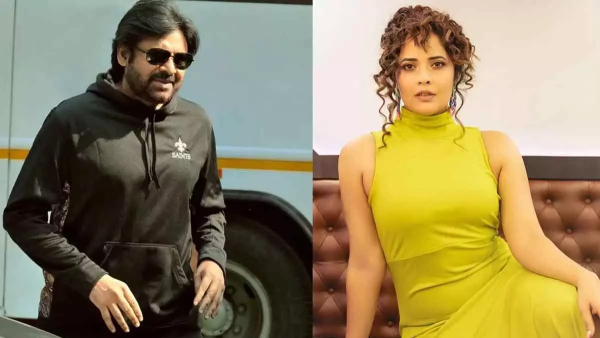 Anasuya Bharadwaj Dance with Powerstar Pawan Kalyan Interesting song from Hari Hara Veera Mallu Anasuya Bharadwaj Dance with Powerstar Pawan Kalyan Interesting song from Hari Hara Veera Mallu