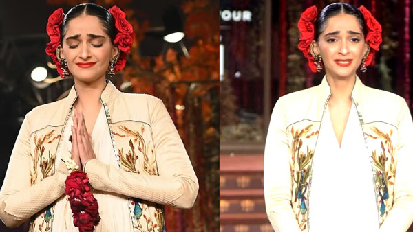 Sonam Kapoor breaks down on while walking the ramp Remembering Designer Rohit Bal