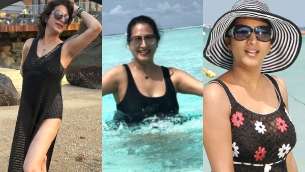 Tollywood Actress Surekha Vani Bikini Look Stunning Stills at Beach Here is Viral Photos