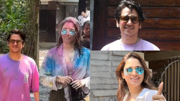 Tamannaah Bhatia and Vijay Varma attend Raveena Tandon s Holi celebration