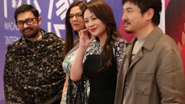 Aamir Khan - Gauri Spratt Bollywood Super star s and his girl friend First Public Appearance at Macau International Comedy Festival