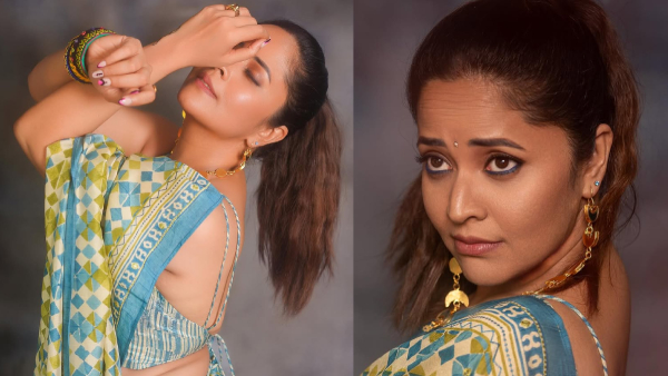 Anasuya Bharadwaj Stunning look in Beautiful Saree Anasuya Bharadwaj Stunning look in Beautiful Saree