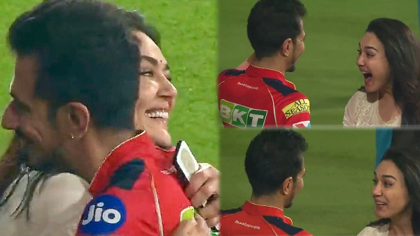 Preity Zinta Hug to Yuzendra Chahal