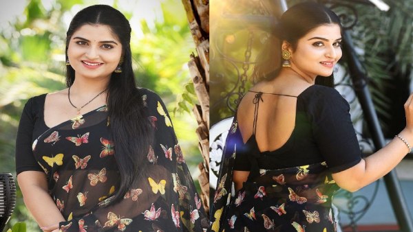 Brahmamudi Fame Rupa muggalla sizzling in Blue color half saree Look trending in Instagram