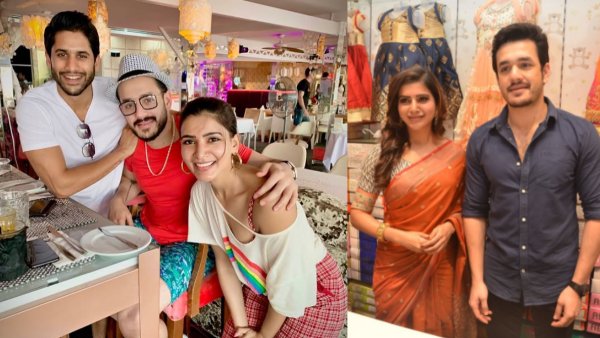 akhil Akkineni still kept Naga chaitanya and samantha ruth prabhu photos
