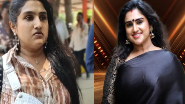 Vanitha Vijay Kumar s top suddenly came off in front of the media