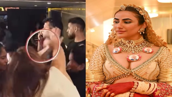 Actress Ruchi Gujjar Hits Director With Sandals during promotional event Actress Ruchi Gujjar Hits Director With Sandals during promotional event