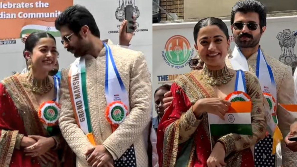 ijay Deverakonda and Rashmika Mandanna Participated in New York India Day