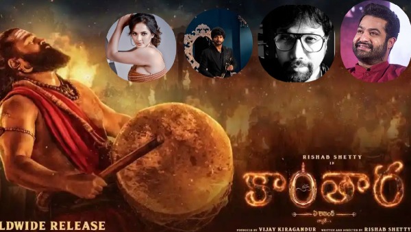 Celebrities Review on Kantara Chapter 1 Jr NTR Sandeep Reddy Vanga Jyothi Poorvaj Praises Rishab Celebrities Review on Kantara Chapter 1 Jr NTR Sandeep Reddy Vanga Jyothi Poorvaj Praises Rishab