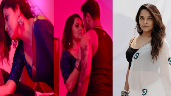 Anasuya Bharadwaj glamour show with Prabhu Deva in Wolf Movie