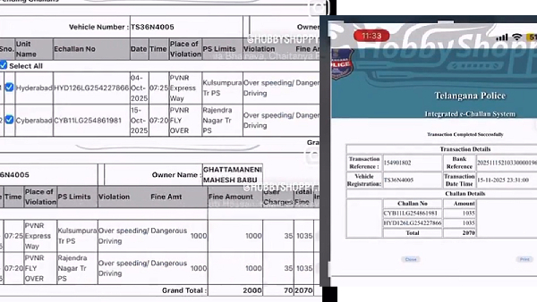 Mahesh Babu s Car breaks Traffic Rules Mahesh Babu s Car breaks Traffic Rules
