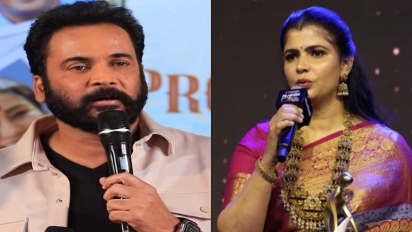 Chinmayi Sripada slams Hero Sivaji s remarks women s clothing at handoraa Pre Release event