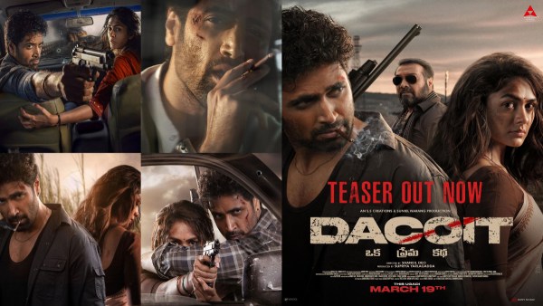 Dacoit Teaser Review Adivi Sesh and Mrunal Thakur s Promises an Intense Thriller Experience