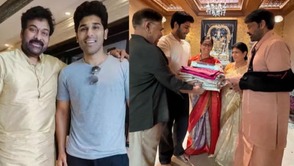 Allu Sirish Invites Chiranjeevi First for His Wedding with Nayanika Mega Family Bond Goes Viral