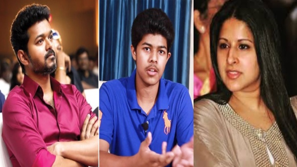 Thalapathy Vijay s son Jason Sanjay changes surname shocks tamilnadu amid Vijay Trisha Krishnan controversy Thalapathy Vijay s son Jason Sanjay changes surname shocks tamilnadu amid Vijay Trisha Krishnan controversy