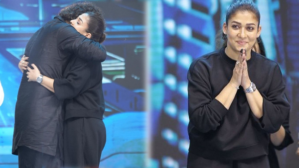 Nayanathara emotional hug to Vignesh Shivan Nayanathara emotional hug to Vignesh Shivan