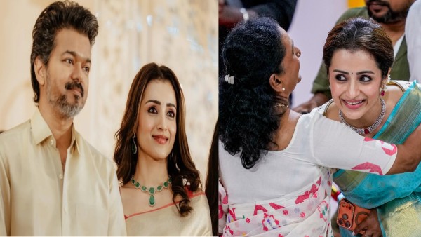 Trisha Krishnan Meets TVK Vijay s Parents at Swearing-In Event Viral Moments Spark Marriage Buzz