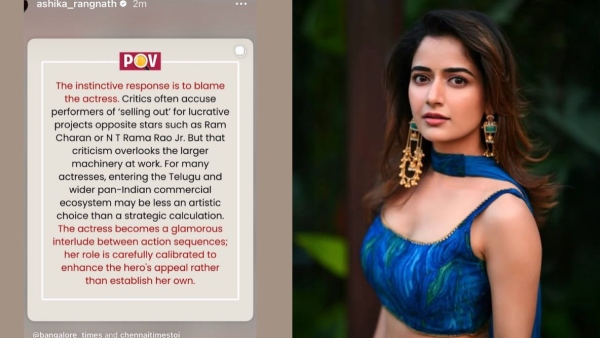 Vishwambhara Heroine Ashika Ranganath Slams Criticism of Actresses Working with Ram Charan and Jr NTR Vishwambhara Heroine Ashika Ranganath Slams Criticism of Actresses Working with Ram Charan and Jr NTR