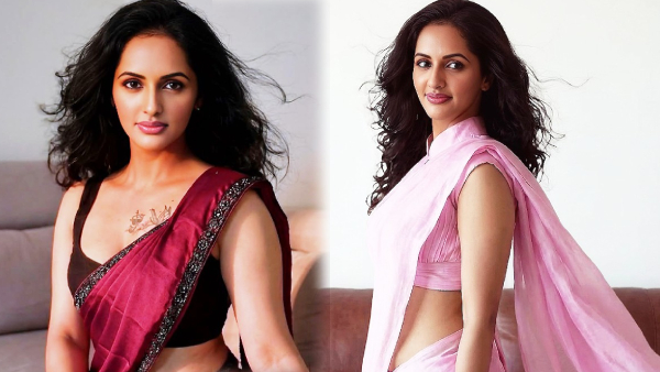 Jyoti Rai look in Pink Saree