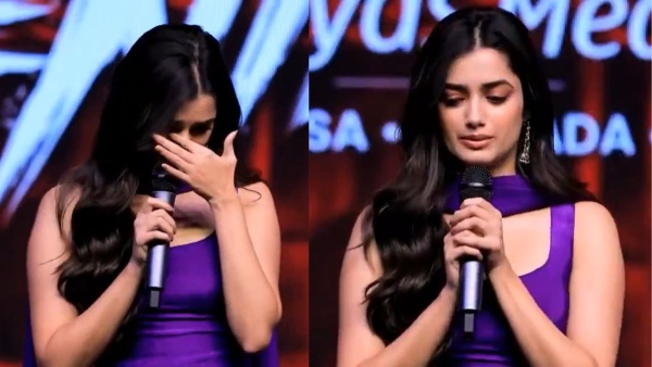 Bhagyashri Borse Breaks Down at Lenin Success Meet Bhagyashri Borse Breaks Down at Lenin Success Meet