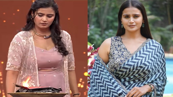 Kavya Shree Slams Tejas Gowda on TV Show Burns His Photo During Suma Kanakala s Task Here is why Kavya Shree Slams Tejas Gowda on TV Show Burns His Photo During Suma Kanakala s Task Here is why