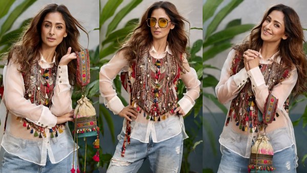 Simran latest photos goes viral in social media gains attention form netizens Simran latest photos goes viral in social media gains attention form netizens