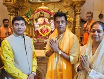 Ravi Kishan Rings in Birthday with Siddhivinayak Visit and Spending Time with Visually Impaired Kids