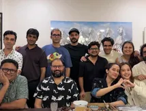 Team TVF Aspirants Celebrate The Hat-trick Of The Successful 3 Seasons At Arunabh Kumar Place!