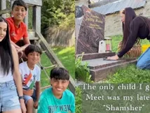 Celina Jaitly Visits Late Son's Grave; Breaks Down After She's 'Denied Any Communication' With Her 3 Kids