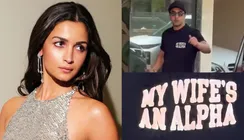 Ranbir Kapoor Flaunts ‘My Wife’s An Alpha’ T-Shirt, Cheers For Alia Bhatt Ahead Of Alpha Release Day - VIDEO