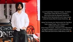 CJP Protest: Diljit Dosanjh Extends Support To Students Fight At Jantar Mantar; 'Hun V Mainu Anti-Nationalist'