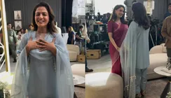 Wamiqa Gabbi Turns Fangirl for Madhuri Dixit; Shares 'Magical' Moment With the Dhak Dhak Girl | WATCH