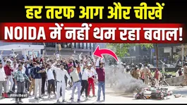 Noida Workers Protest Turns Violent: Stone Pelting Erupts, DGP Calls High-Level Meeting