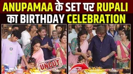 Rupali Ganguly Birthday: Rupali Ganguly danced wildly on the sets of Anupamaa, gave this special gift to the fans!