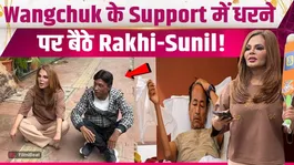Rakhi Sawant begins a sit-in protest alongside Sunil Pal in support of Sonam Wangchuk! CJP Protest | Hunger Strike