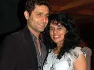 Shiney Ahuja in Delhi with wife