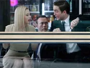 Robert Pattinson's funny expression on Cosmopolis set