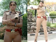 See First Look: Namitha Donning Khaki For Ilamai Oonjal