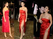 Selena Gomez Uncomfortable In Slit Dress At Hotel Transylvania 2 Photo Call